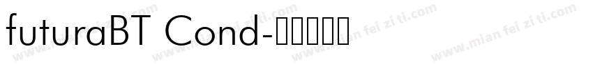 futuraBT Cond字体转换